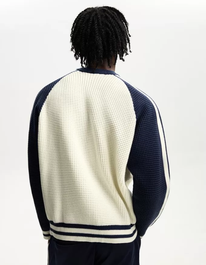 Retro sportig tröja med textur Retro sportig tröja med textur
