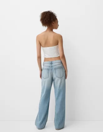 Rhinestone bandeau topp