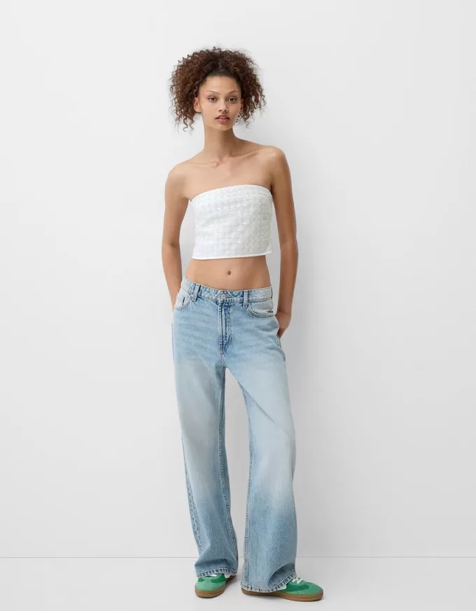 Rhinestone bandeau topp Rhinestone bandeau topp