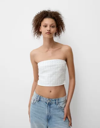 Rhinestone bandeau topp