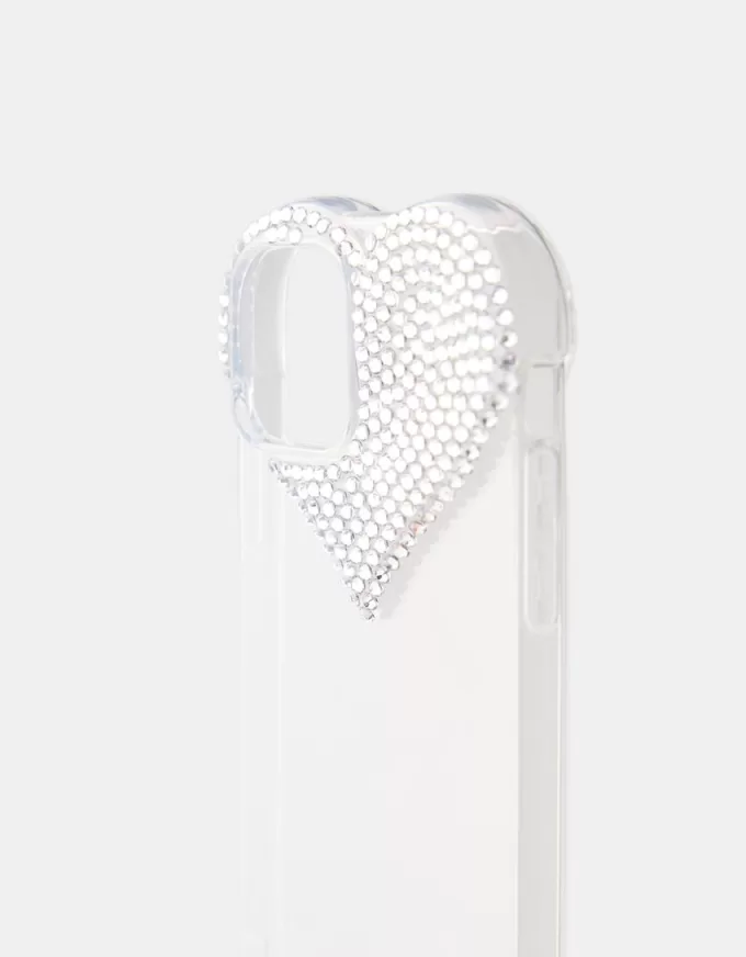 Rhinestone hjärta iPhone skal Rhinestone hjärta iPhone skal