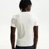 Ribbstickad kortärmad T-shirt Ribbstickad kortärmad T-shirt