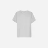 Ribbstickad kortärmad T-shirt Ribbstickad kortärmad T-shirt