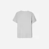 Ribbstickad kortärmad T-shirt Ribbstickad kortärmad T-shirt