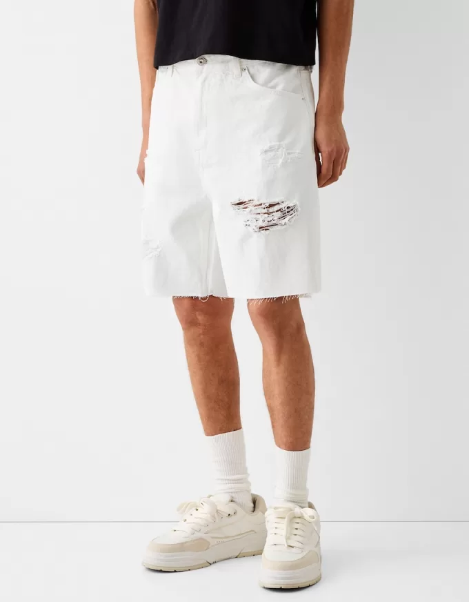 Rippade denim bermudashorts Rippade denim bermudashorts