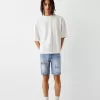 Rippade denim bermudashorts Rippade denim bermudashorts
