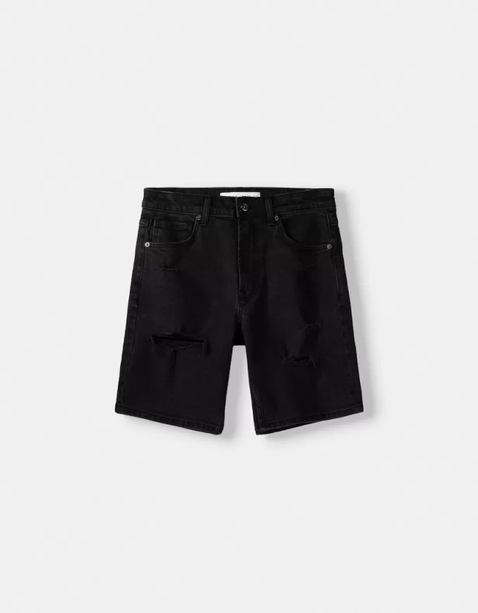 Rippade denim bermudashorts Rippade denim bermudashorts
