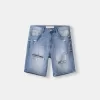 Rippade denim bermudashorts Rippade denim bermudashorts