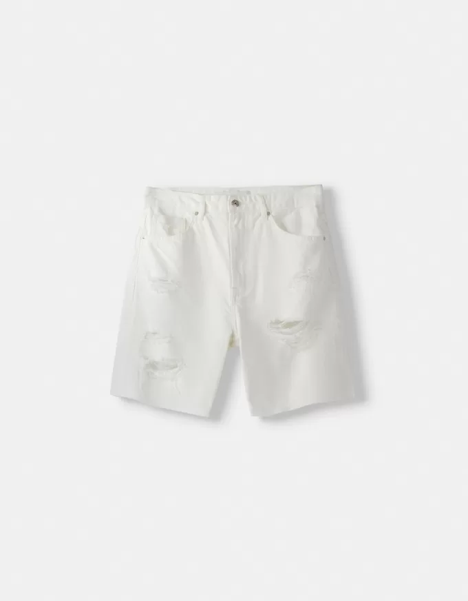Rippade denim bermudashorts Rippade denim bermudashorts