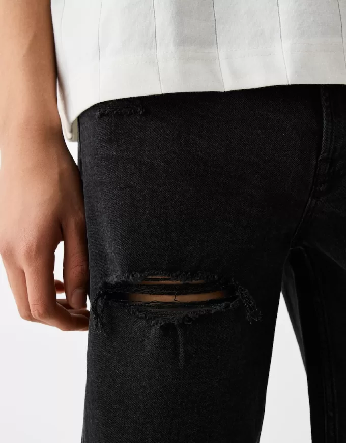 Rippade denim bermudashorts Rippade denim bermudashorts