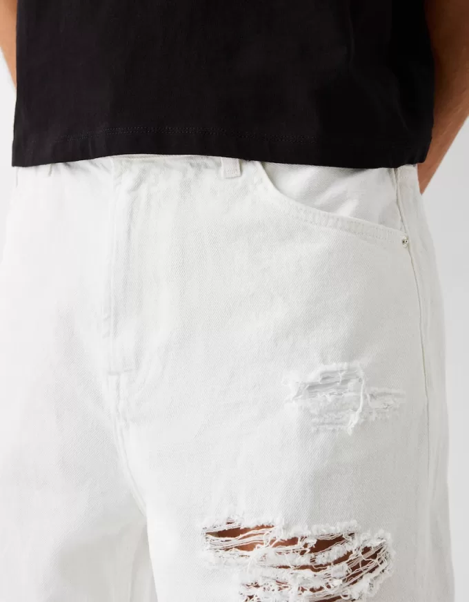 Rippade denim bermudashorts Rippade denim bermudashorts