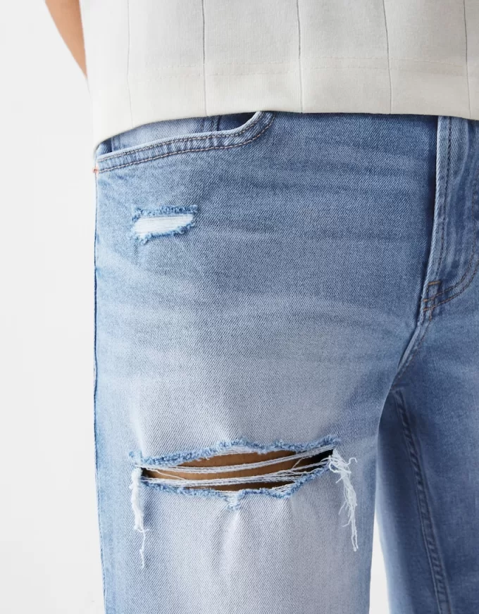 Rippade denim bermudashorts Rippade denim bermudashorts