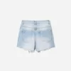 Rippade jeansshorts Rippade jeansshorts