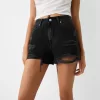 Rippade jeansshorts Rippade jeansshorts