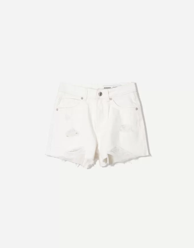 Rippade jeansshorts Rippade jeansshorts