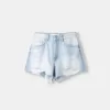 Rippade jeansshorts Rippade jeansshorts