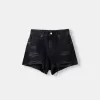 Rippade jeansshorts Rippade jeansshorts