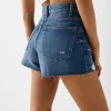 Rippade jeansshorts Rippade jeansshorts