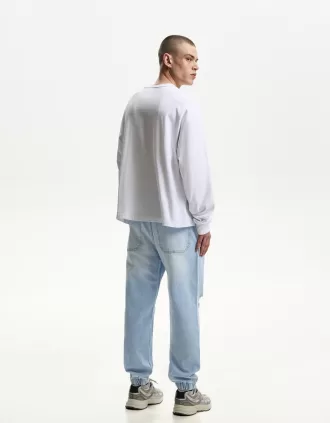 Rippade joggerjeans