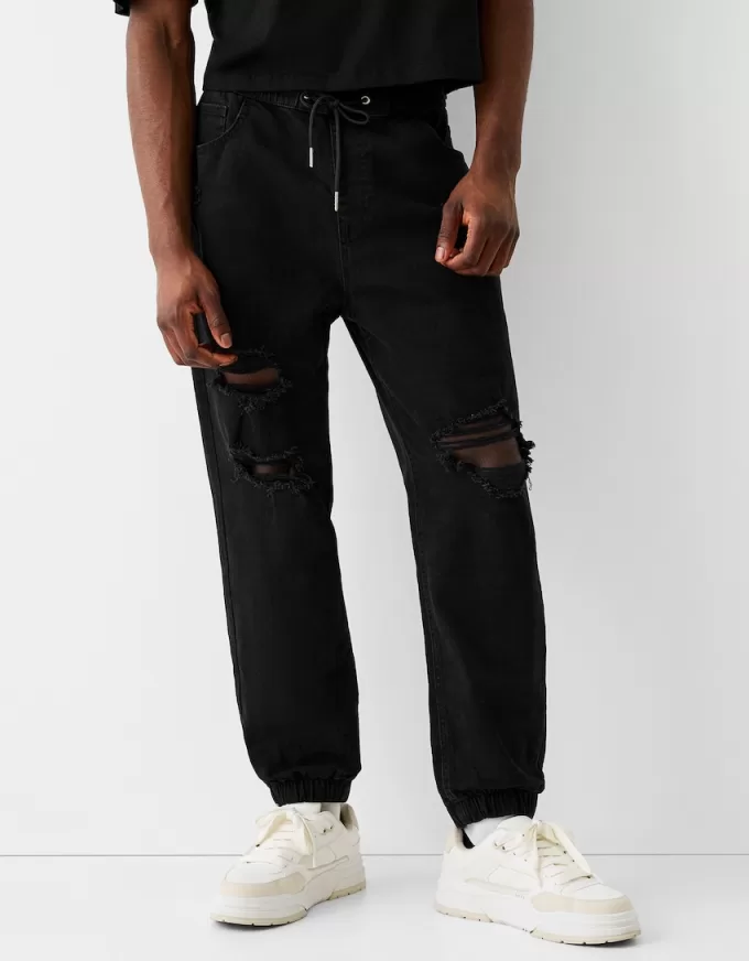 Rippade joggerjeans Rippade joggerjeans