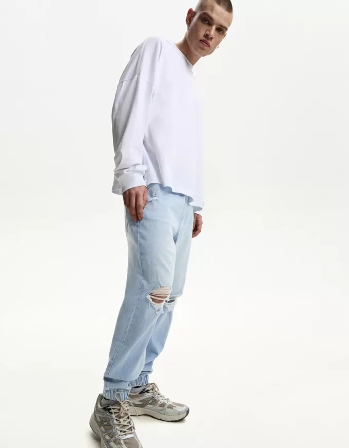 Rippade joggerjeans Rippade joggerjeans