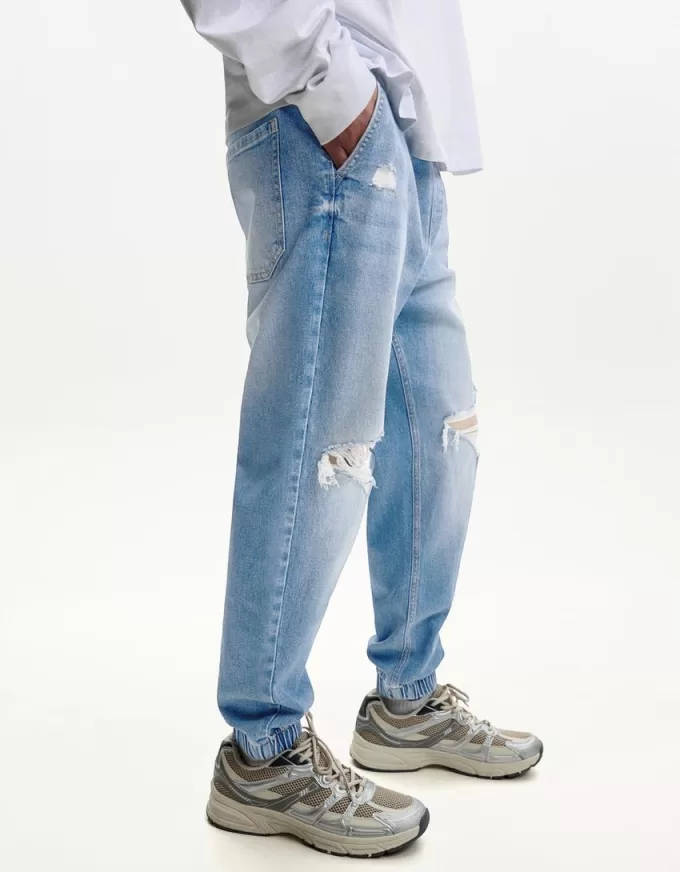 Rippade joggerjeans Rippade joggerjeans