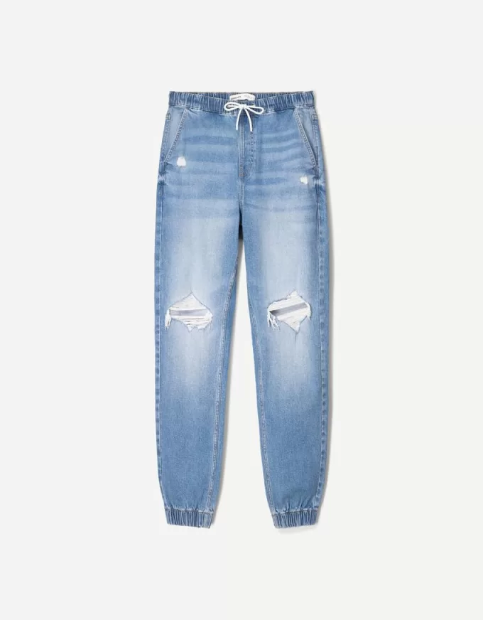 Rippade joggerjeans Rippade joggerjeans