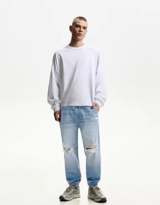 Rippade joggerjeans