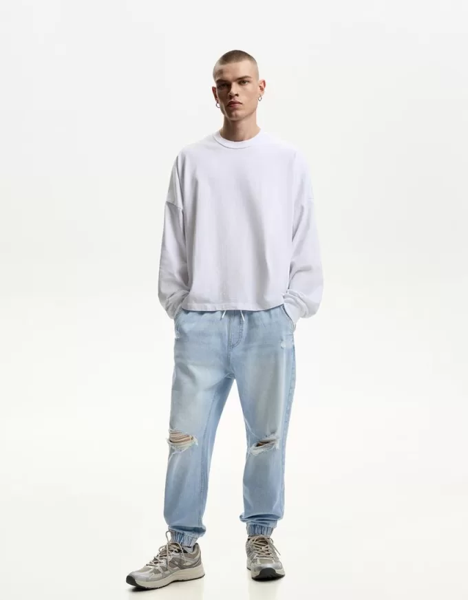 Rippade joggerjeans Rippade joggerjeans