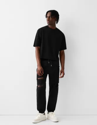 Rippade joggerjeans