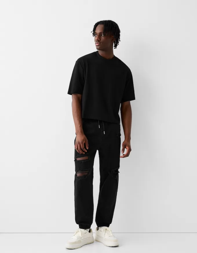 Rippade joggerjeans Rippade joggerjeans