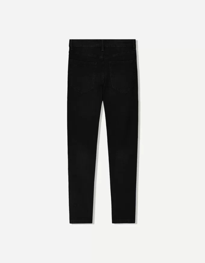Rippade morotspassformiga jeans Rippade morotspassformiga jeans