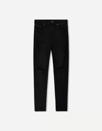 Rippade morotspassformiga jeans