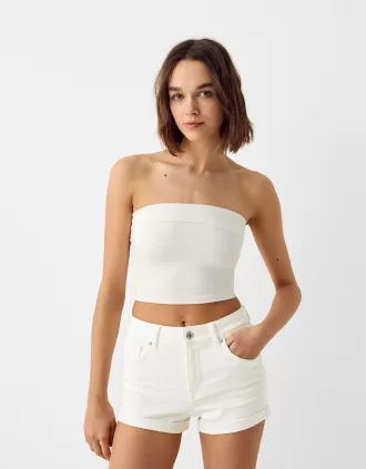 Roll-up jeansshorts