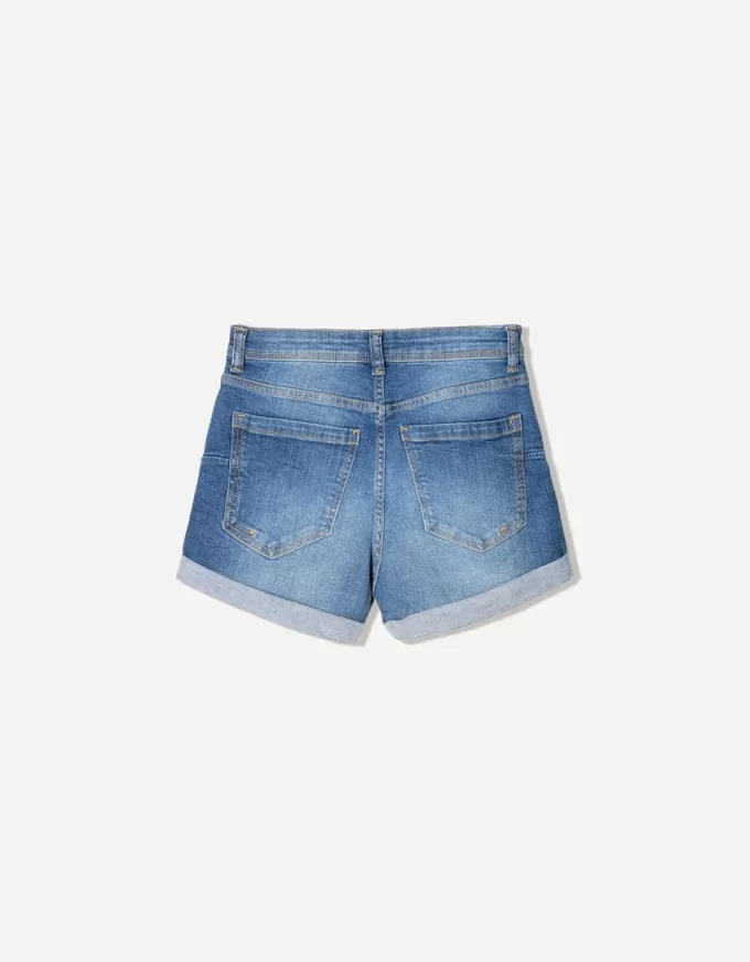 Roll-up jeansshorts
