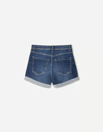 Roll-up jeansshorts