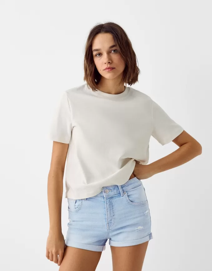 Roll-up jeansshorts Roll-up jeansshorts
