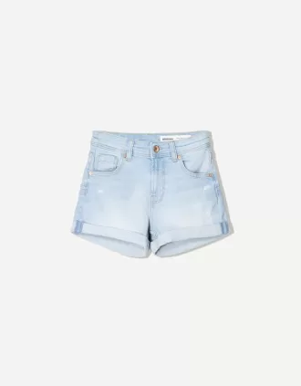 Roll-up jeansshorts
