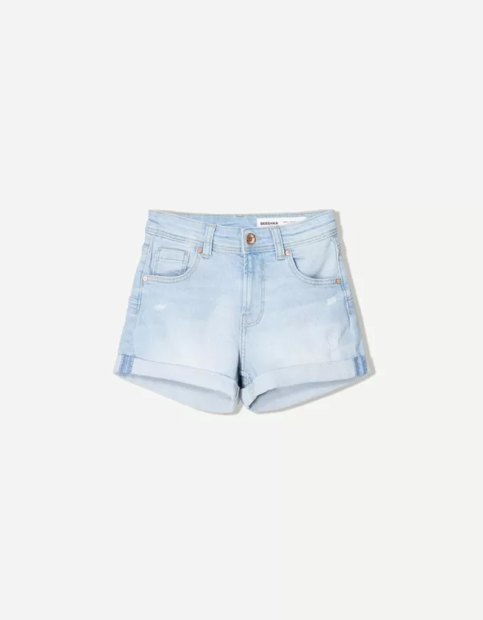 Roll-up jeansshorts