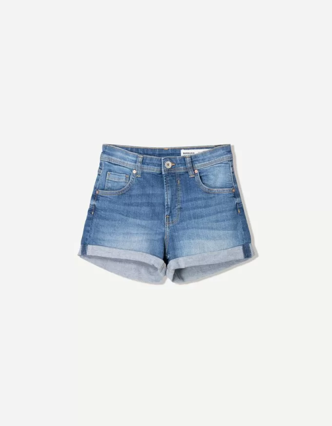 Roll-up jeansshorts