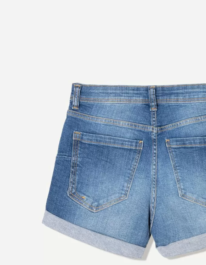Roll-up jeansshorts