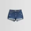 Roll-up jeansshorts