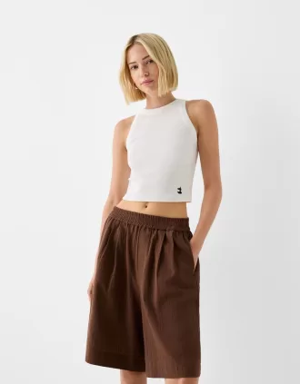 Rustika bermudashorts i bomull