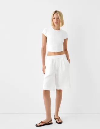 Rustika bermudashorts i bomull