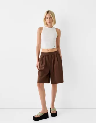 Rustika bermudashorts i bomull