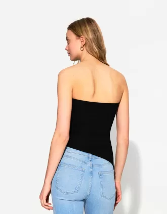 Rynkad bandeau topp
