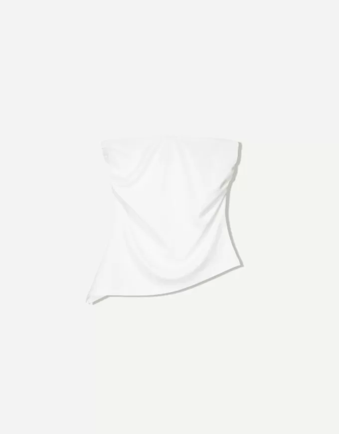 Rynkad bandeau topp