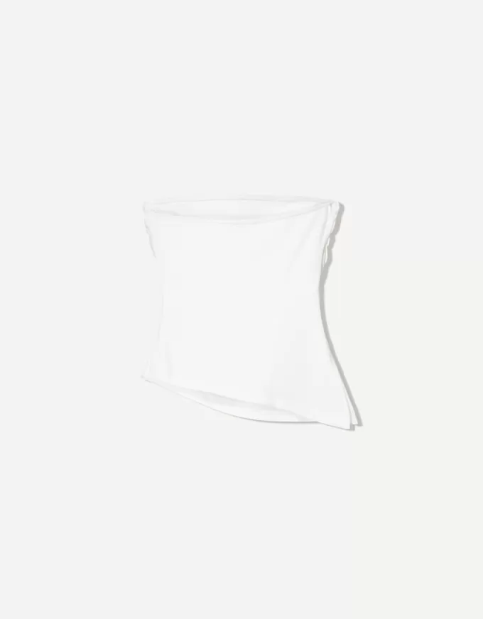Rynkad bandeau topp