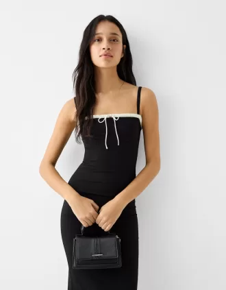 Saffiano crossbody-väska