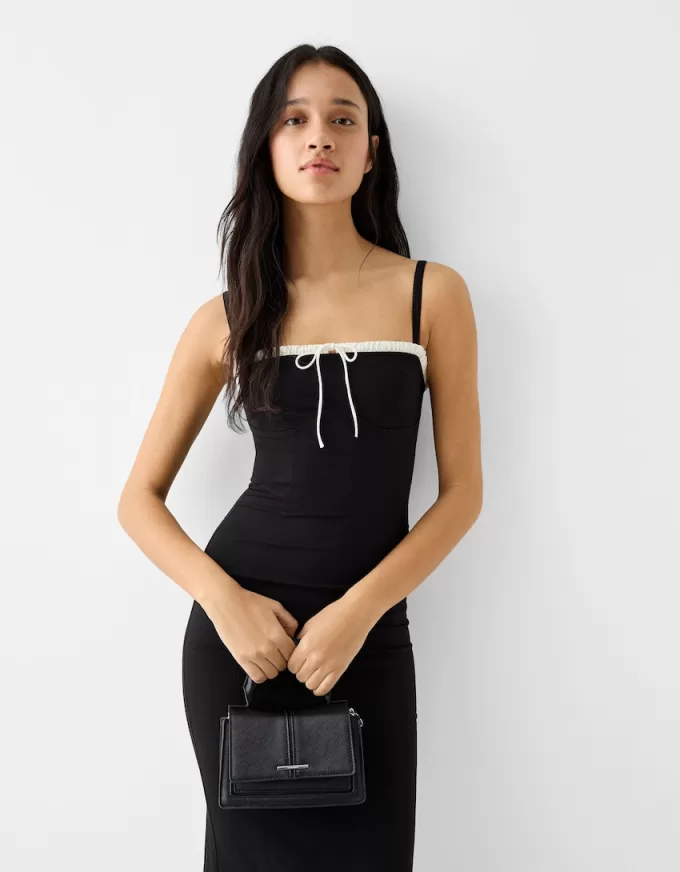 Saffiano crossbody-väska